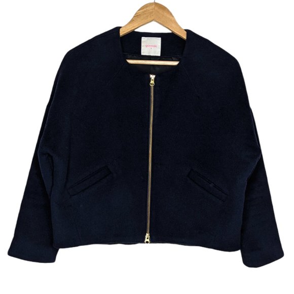 gorman Jackets & Blazers - Gorman blue wool blend zip jacket